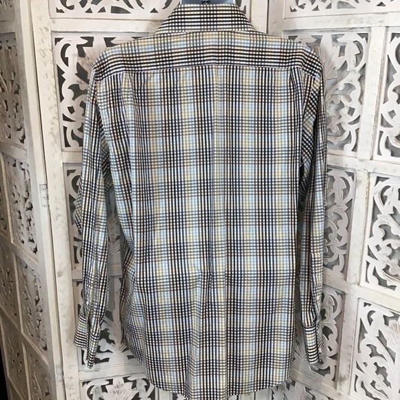 Banana Republic Mens Plaid Button Down Shirt Large - Picture 4 of 5